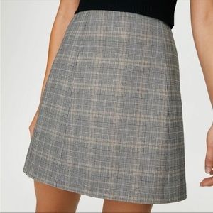 Aritzia Babaton Plaid Mini Skirt